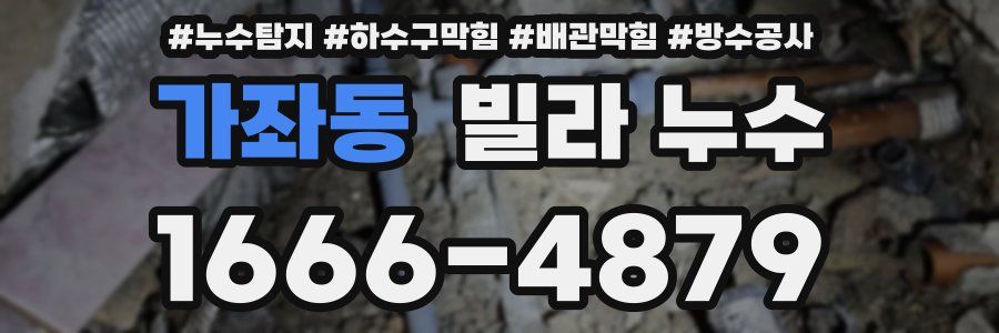 가좌동 빌라 누수