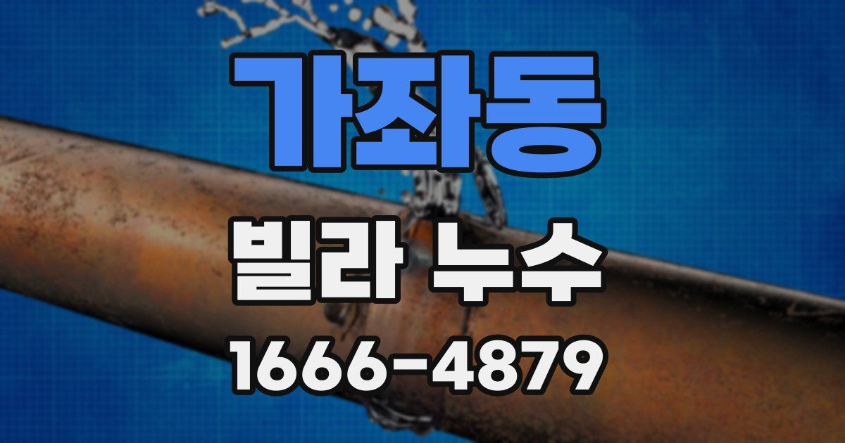 가좌동 빌라 누수