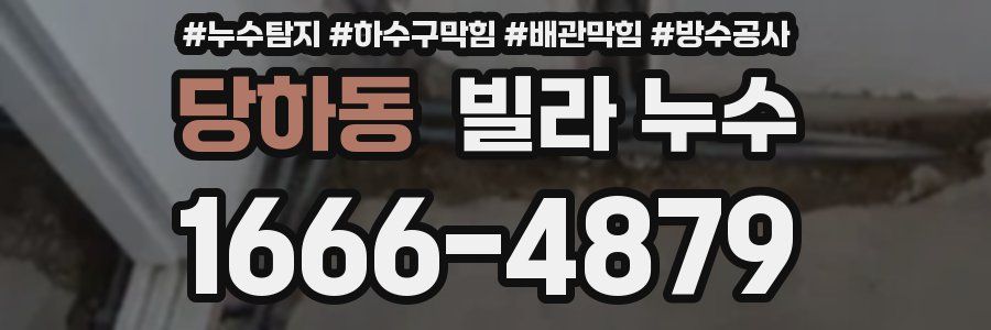 당하동 빌라 누수