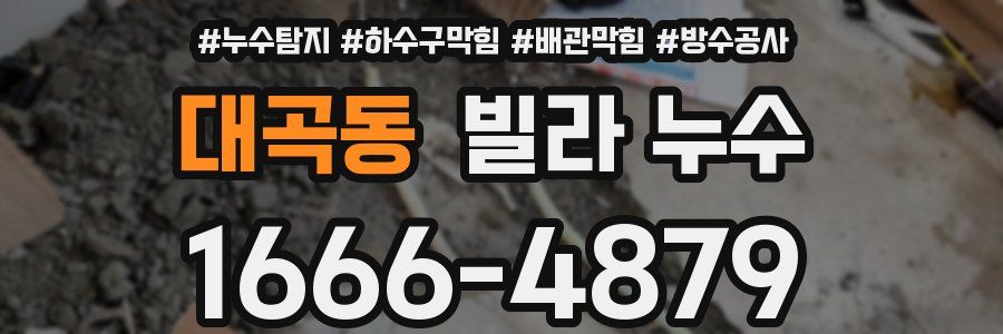 대곡동 빌라 누수