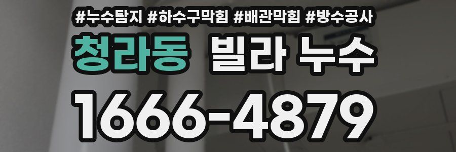 청라동 빌라 누수