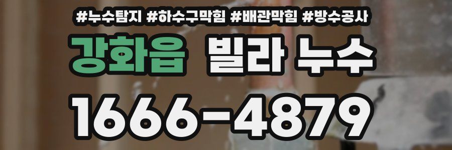 강화읍 빌라 누수