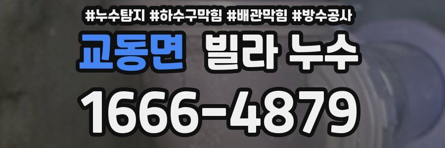 교동면 빌라 누수