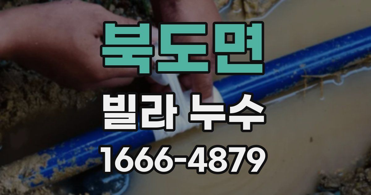 북도면 빌라 누수