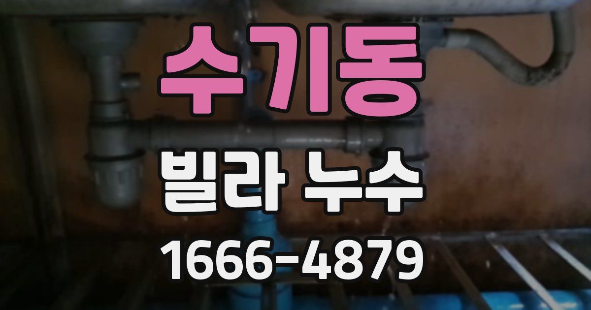 수기동 빌라 누수