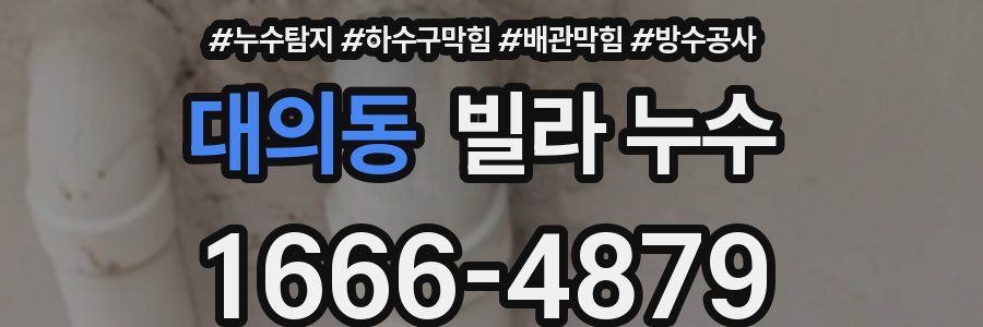대의동 빌라 누수