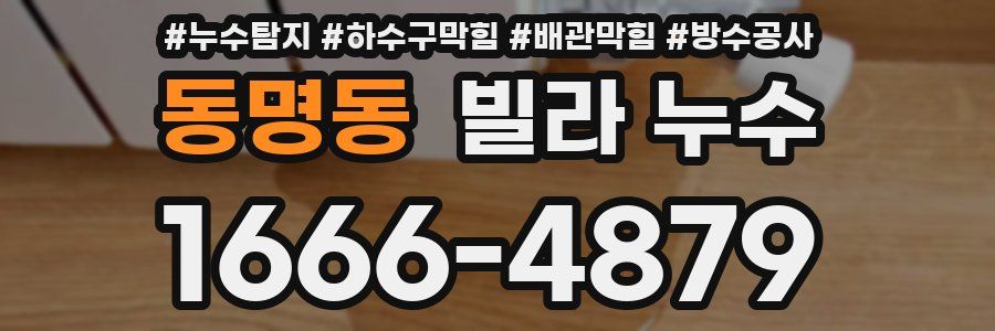 동명동 빌라 누수