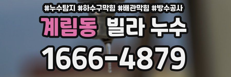 계림동 빌라 누수