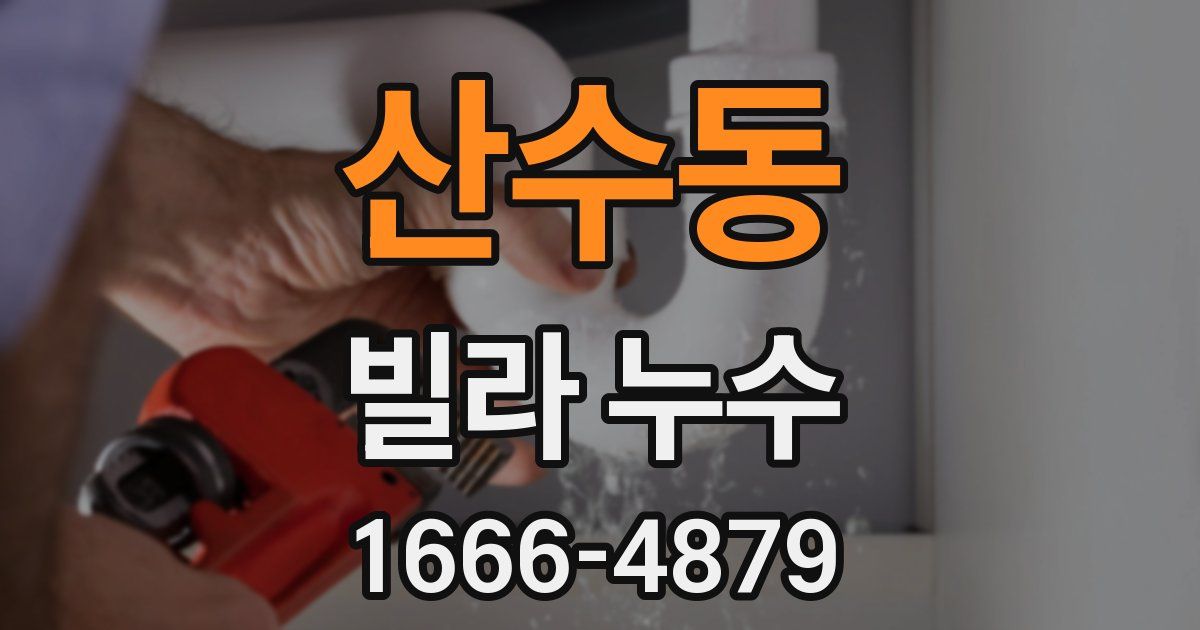 산수동 빌라 누수
