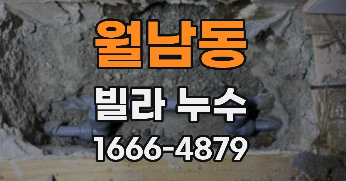 월남동 빌라 누수