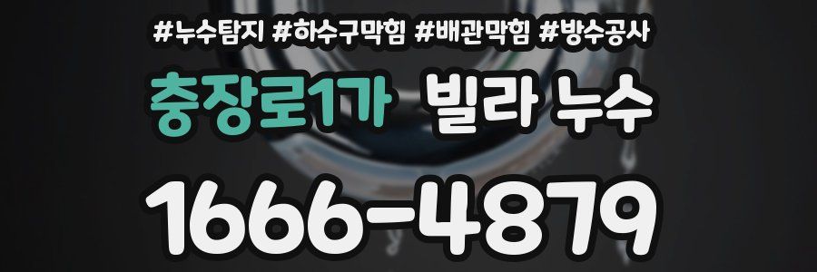 충장로1가 빌라 누수