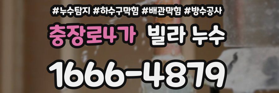 충장로4가 빌라 누수