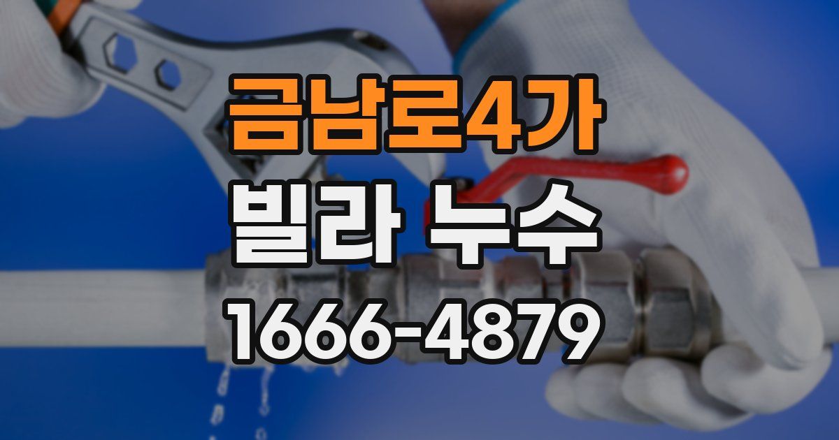 금남로4가 빌라 누수