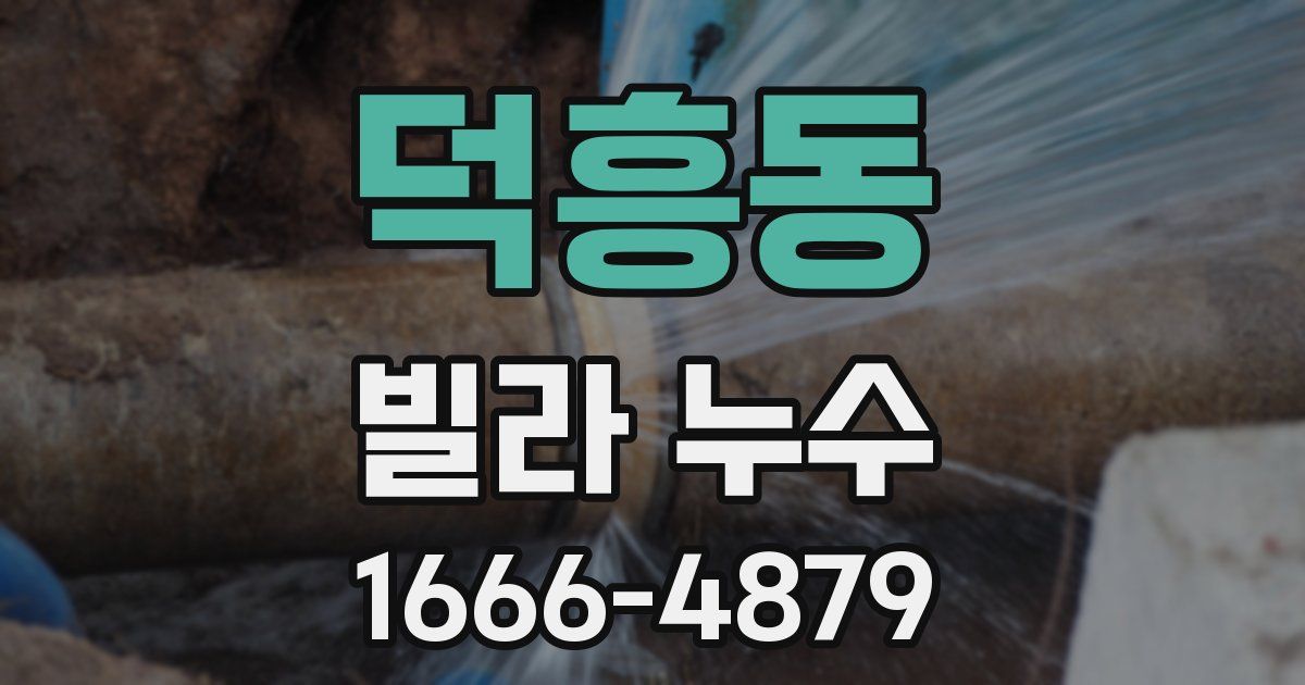덕흥동 빌라 누수