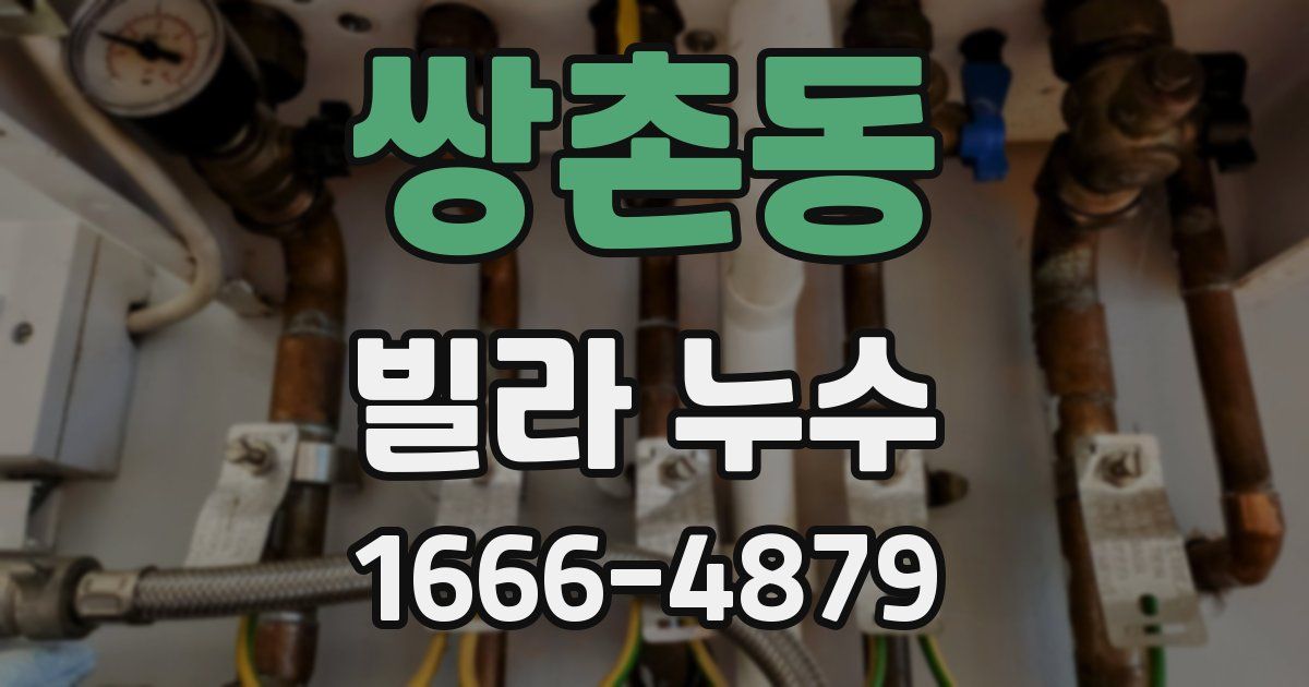 쌍촌동 빌라 누수