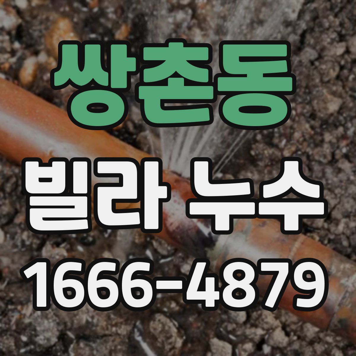 쌍촌동 빌라 누수