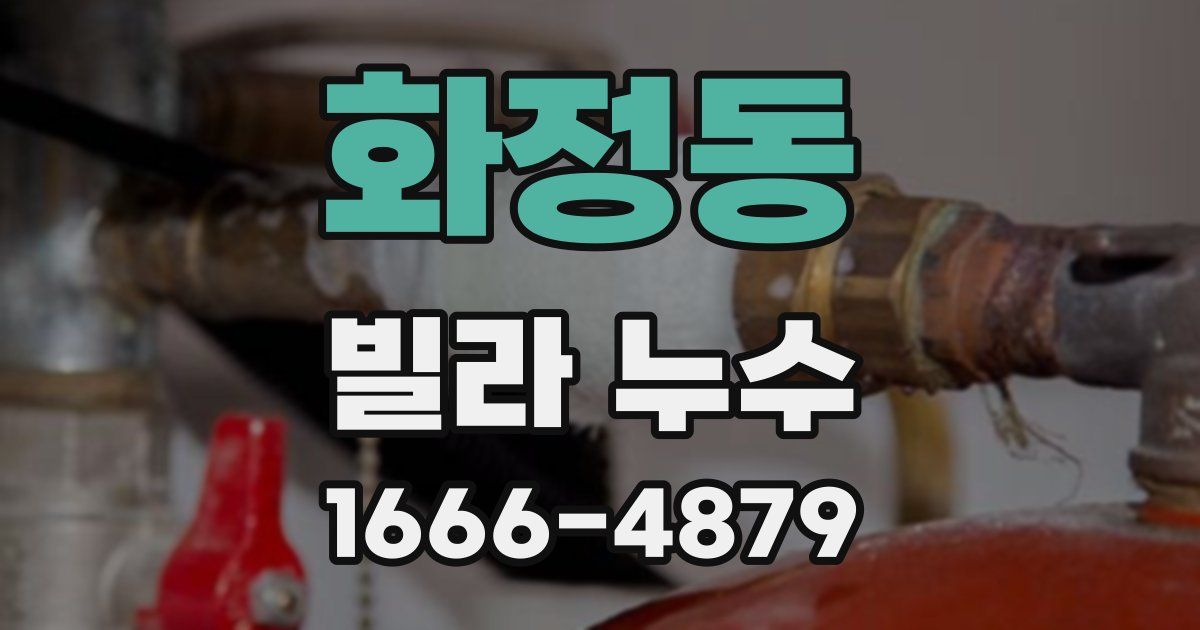 화정동 빌라 누수
