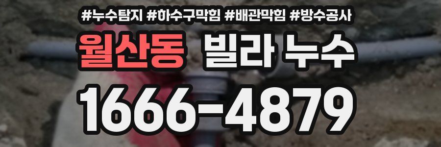 월산동 빌라 누수