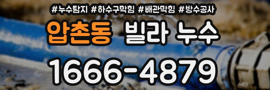 압촌동 빌라 누수
