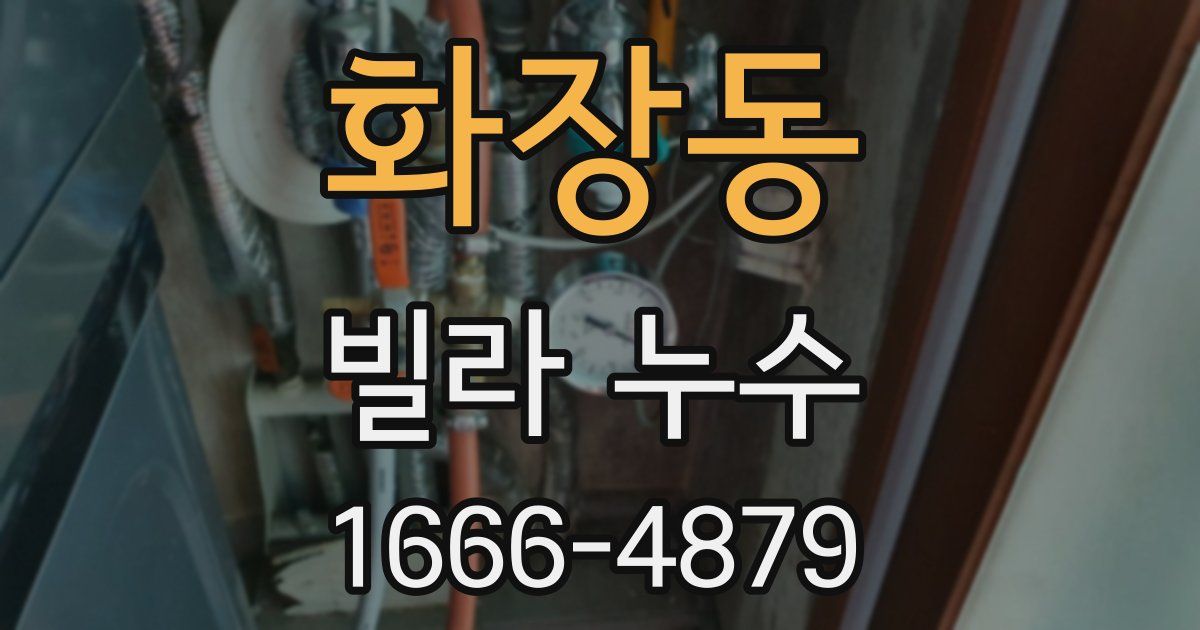 화장동 빌라 누수
