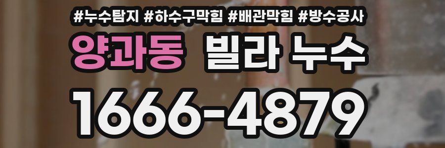 양과동 빌라 누수