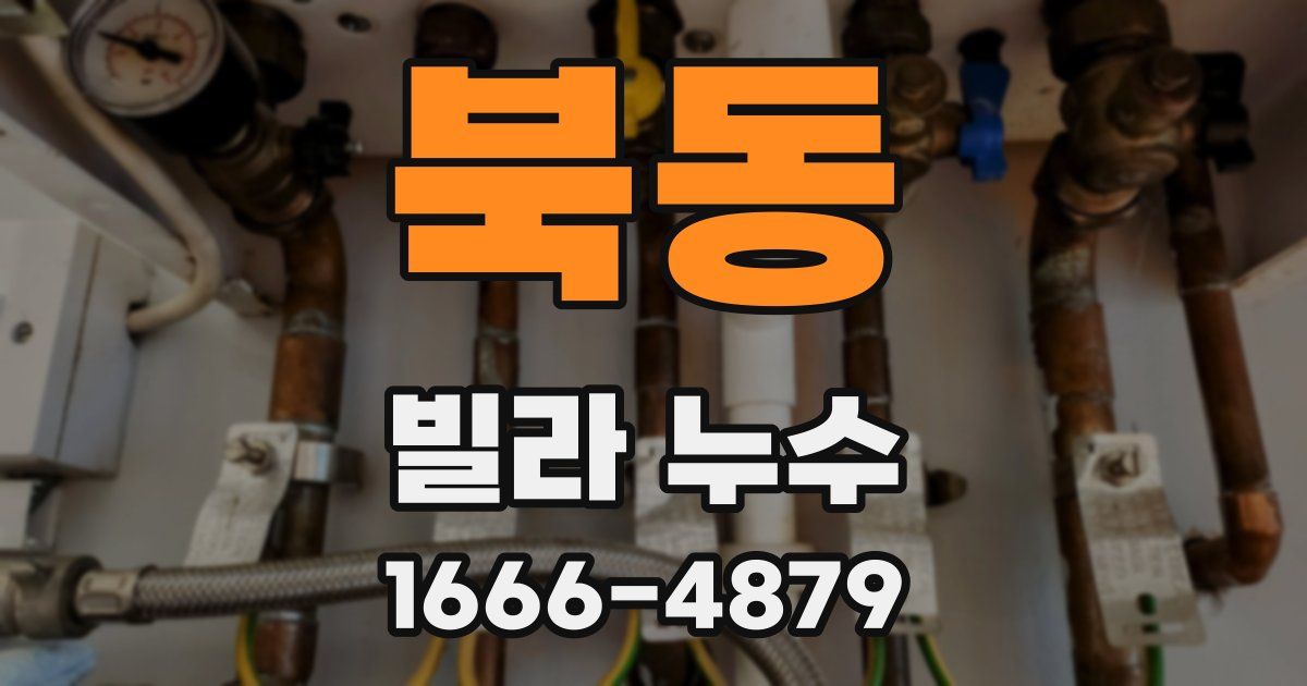 북동 빌라 누수