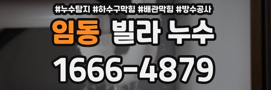 임동 빌라 누수
