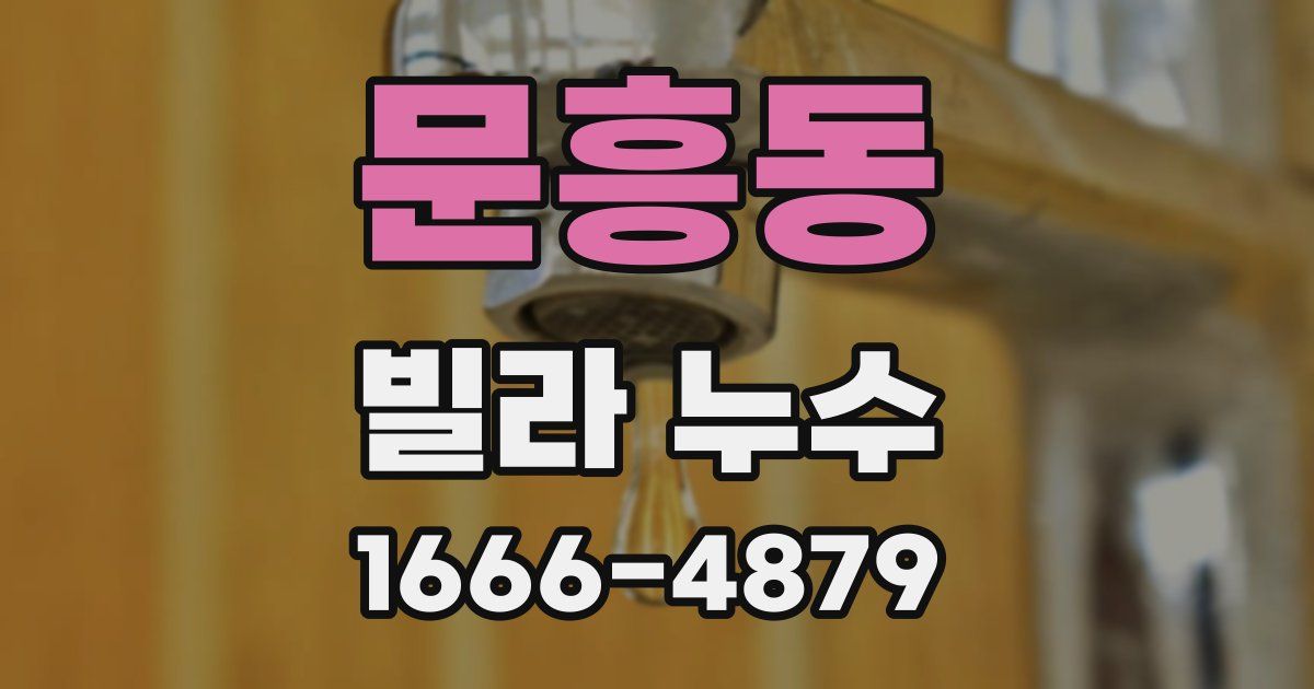 문흥동 빌라 누수