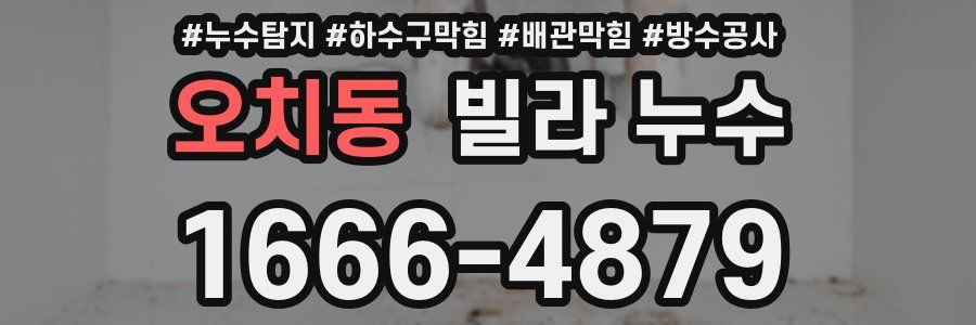 오치동 빌라 누수