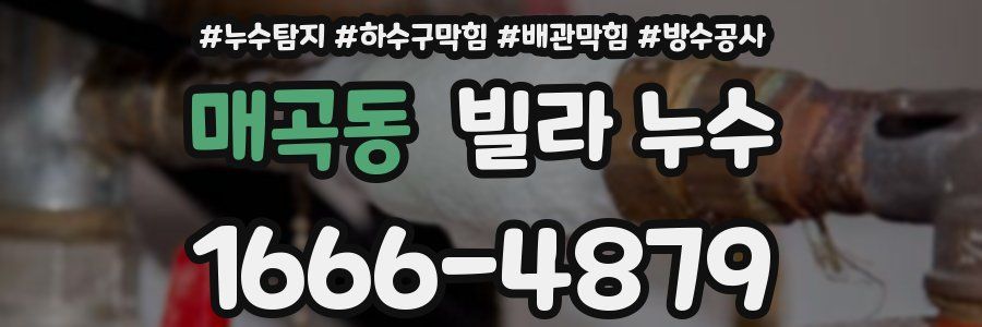매곡동 빌라 누수