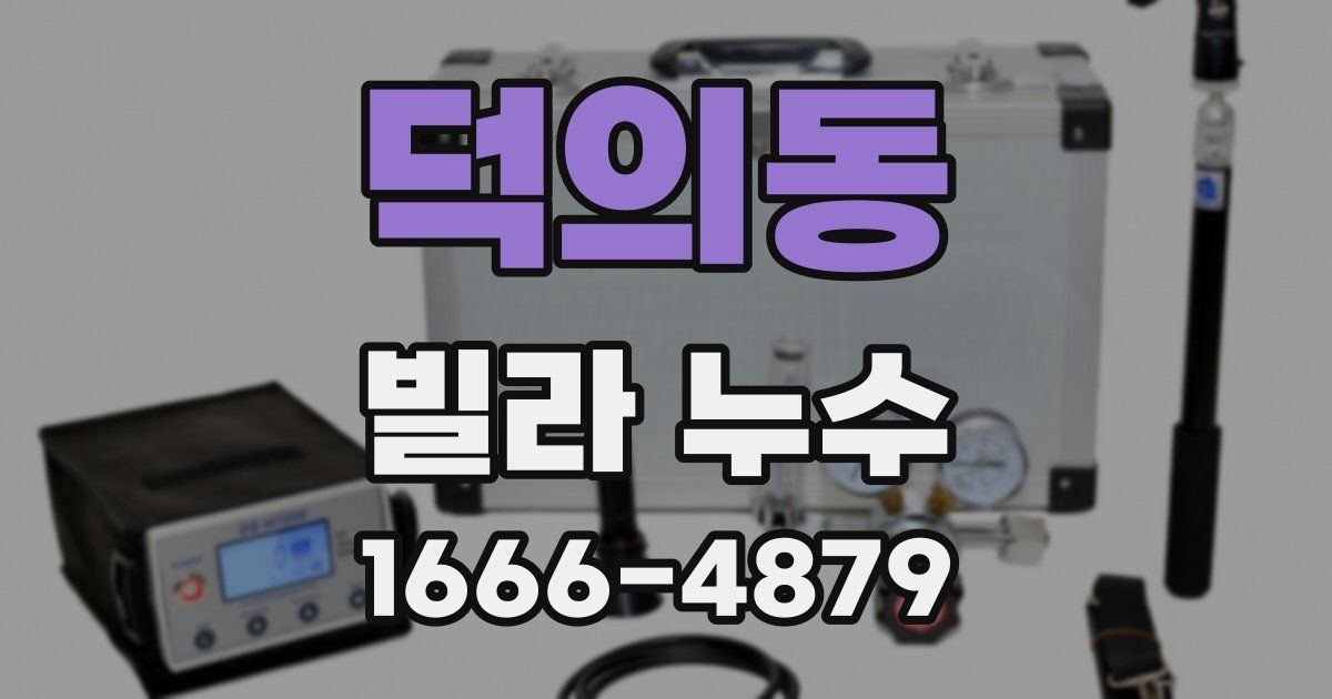 덕의동 빌라 누수