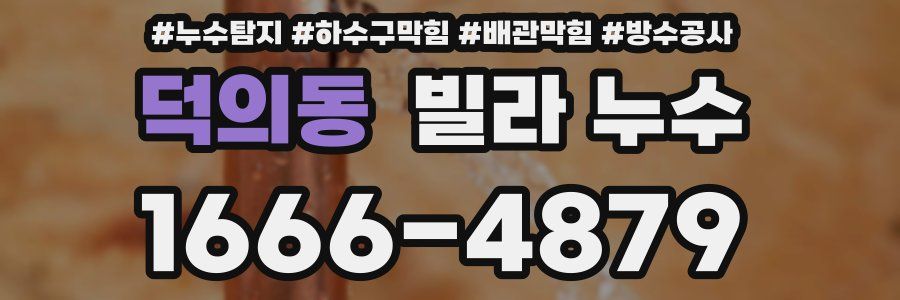 덕의동 빌라 누수