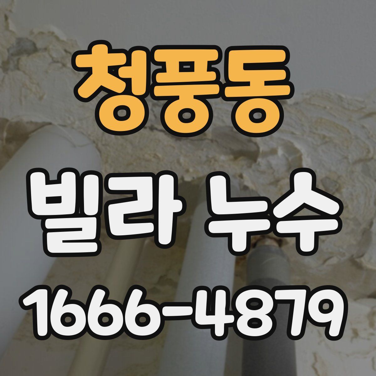 청풍동 빌라 누수