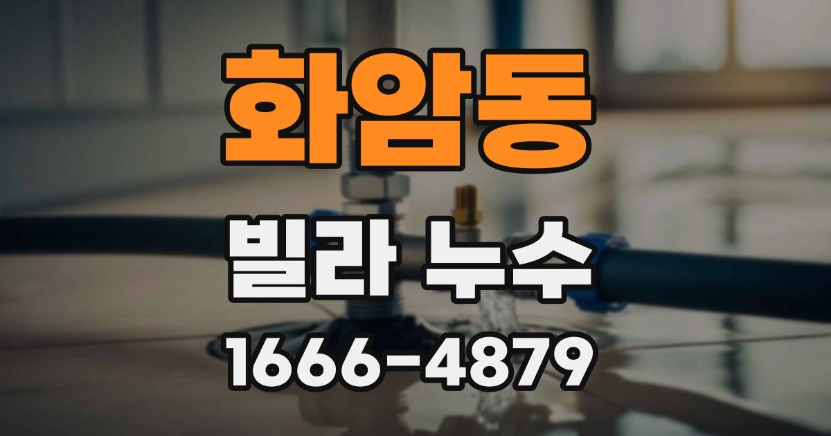 화암동 빌라 누수