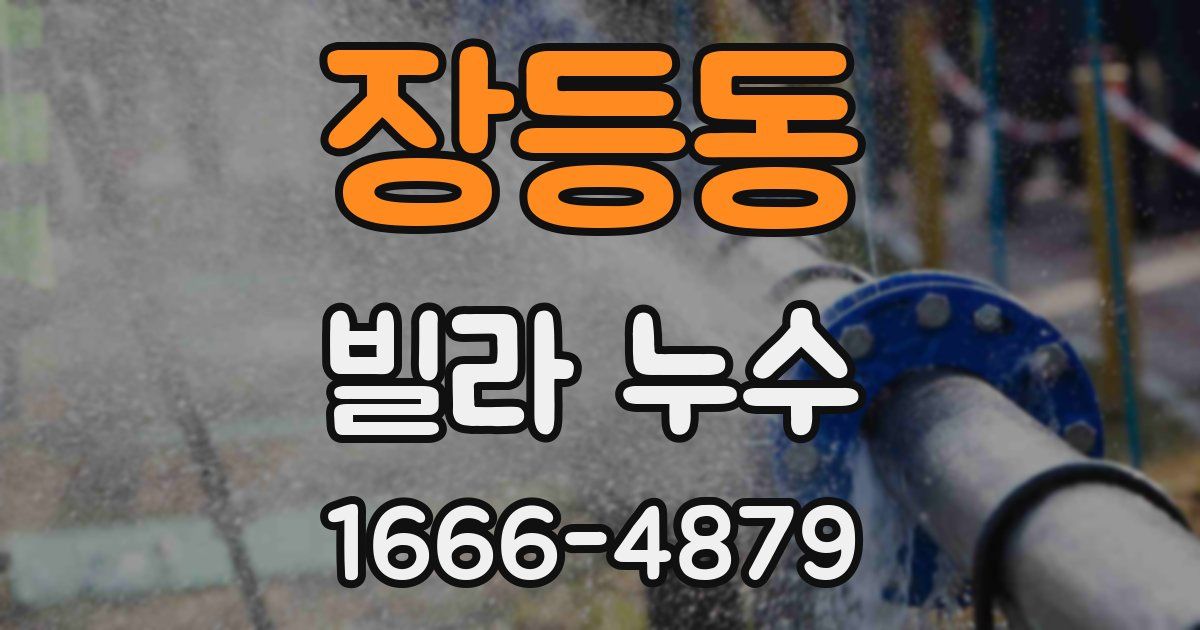 장등동 빌라 누수