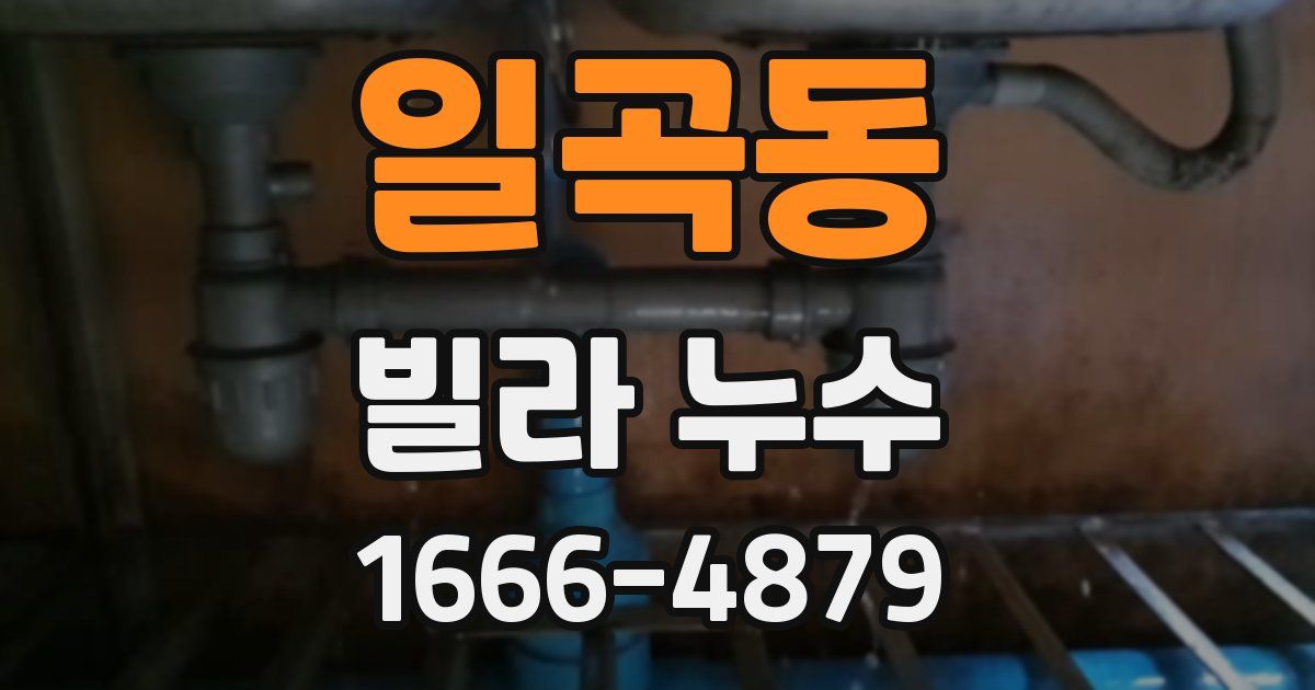 일곡동 빌라 누수
