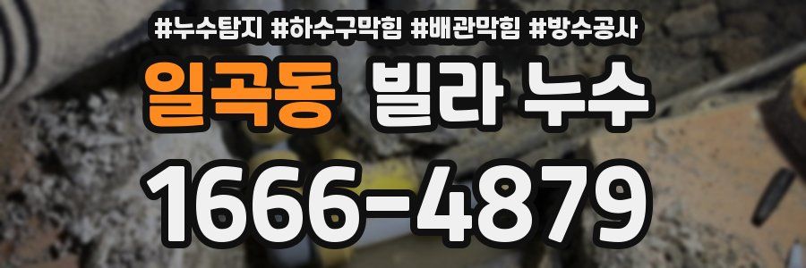 일곡동 빌라 누수