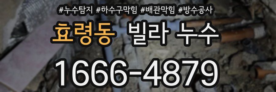 효령동 빌라 누수