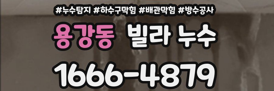 용강동 빌라 누수