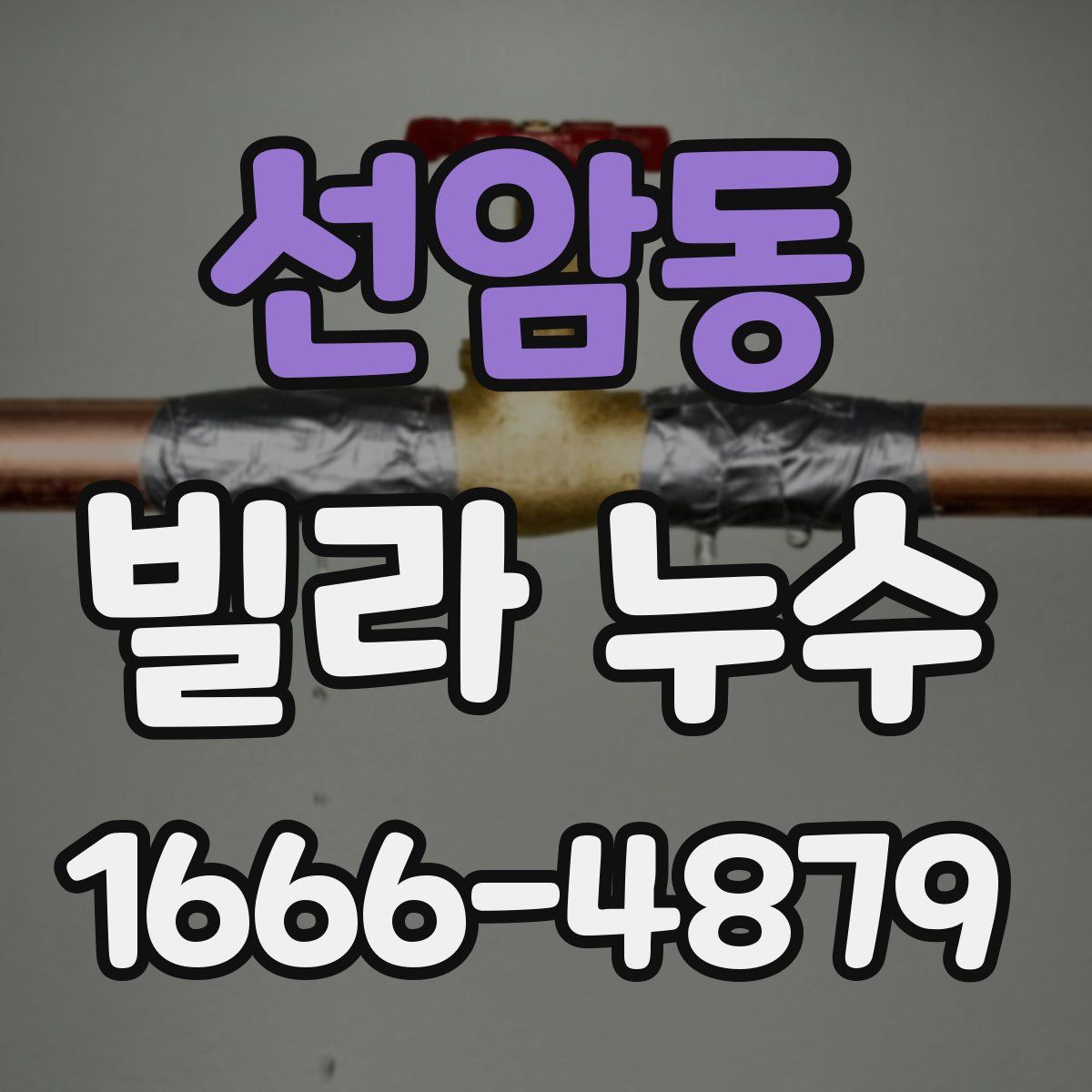 선암동 빌라 누수