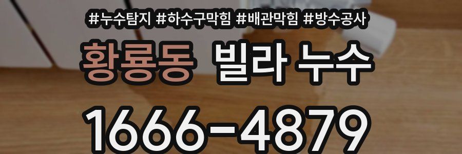 황룡동 빌라 누수