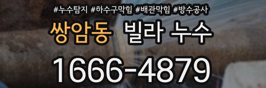 쌍암동 빌라 누수