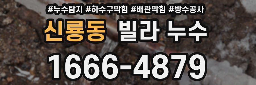 신룡동 빌라 누수