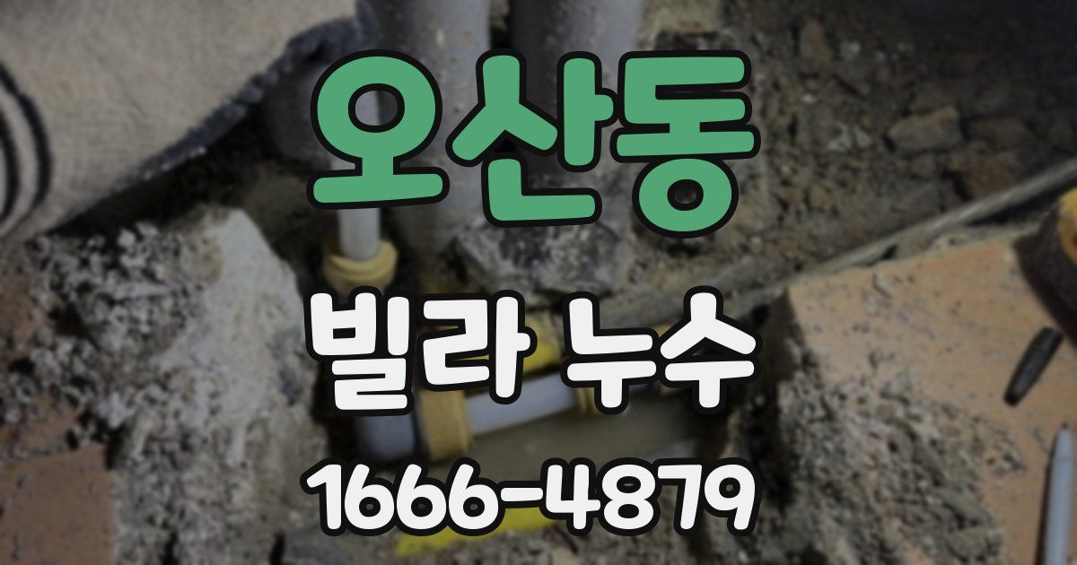 오산동 빌라 누수