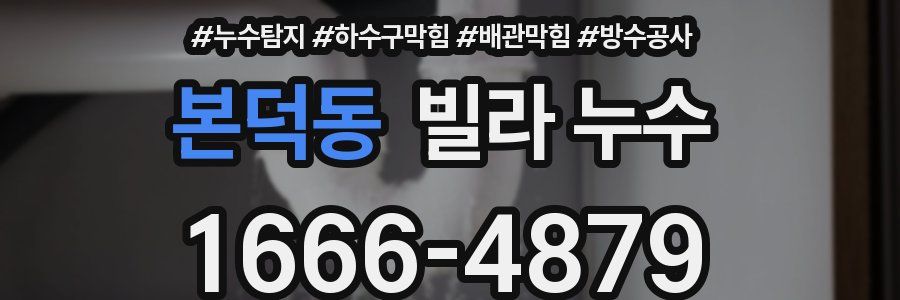 본덕동 빌라 누수