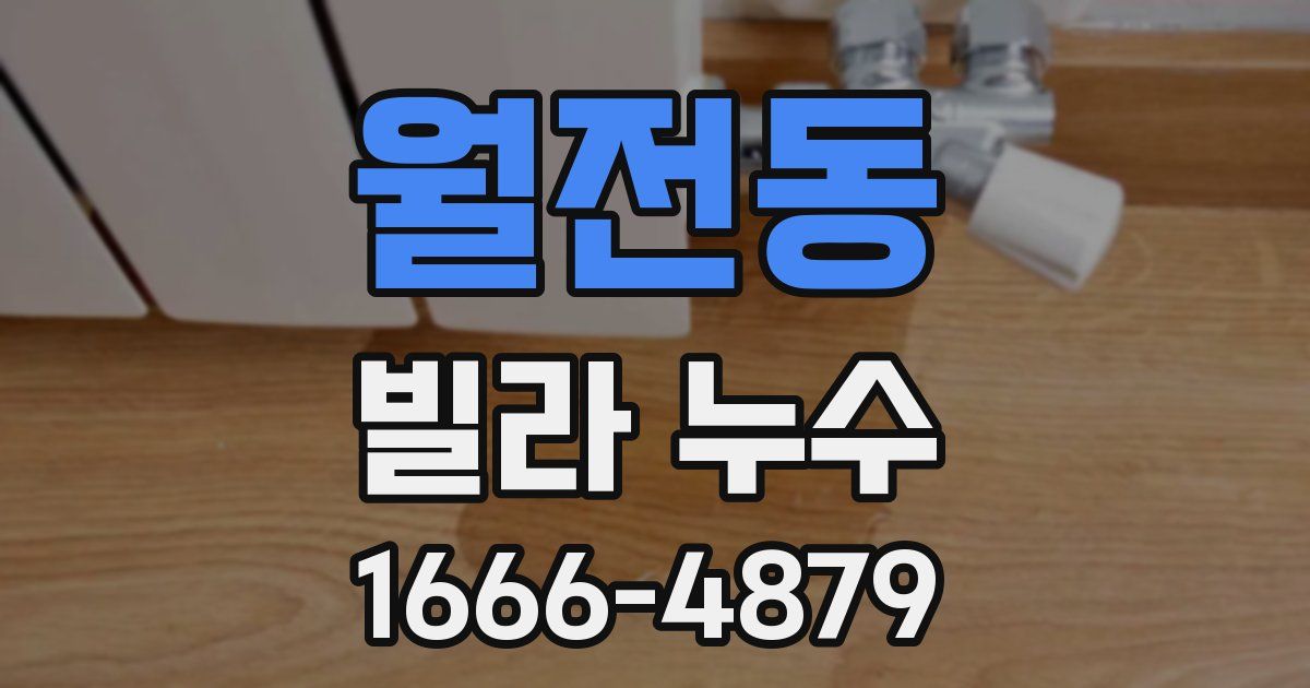 월전동 빌라 누수