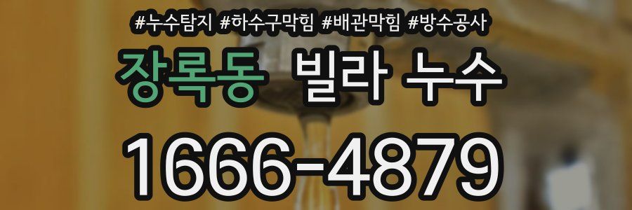 장록동 빌라 누수