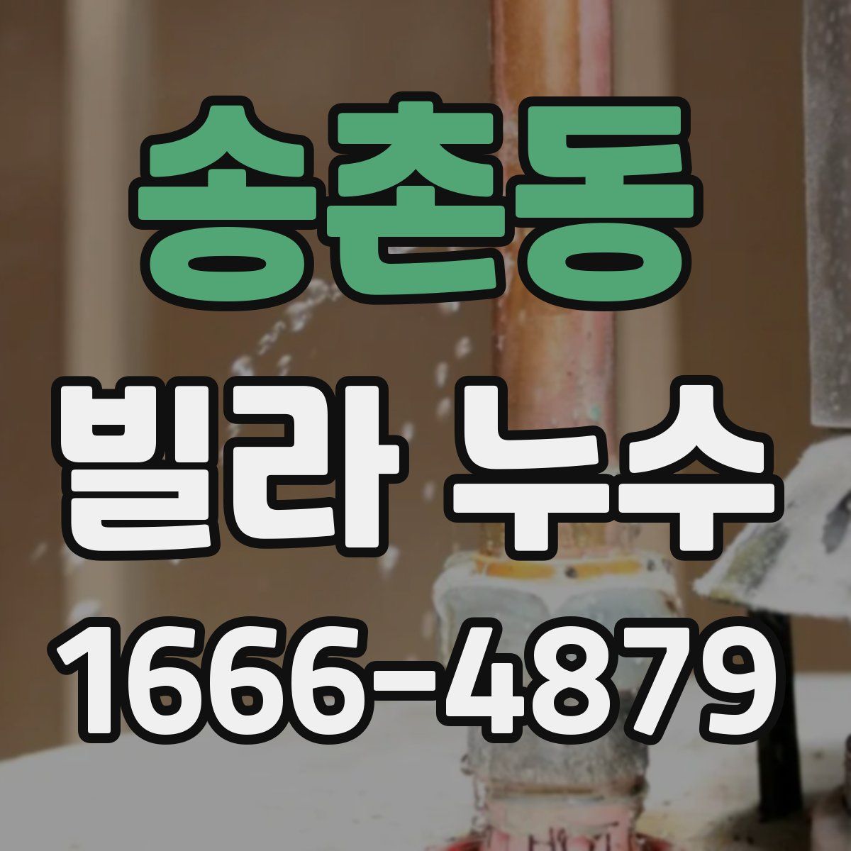송촌동 빌라 누수
