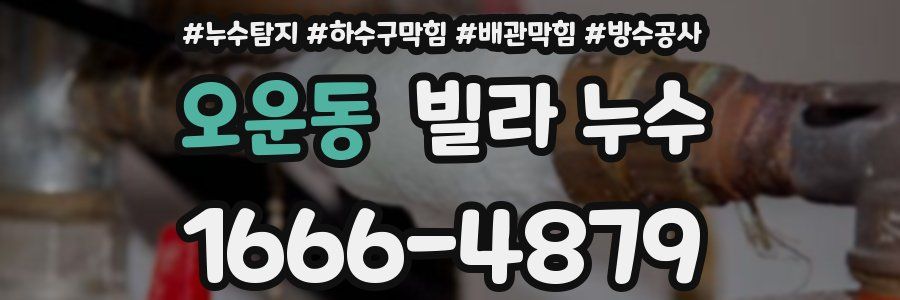 오운동 빌라 누수