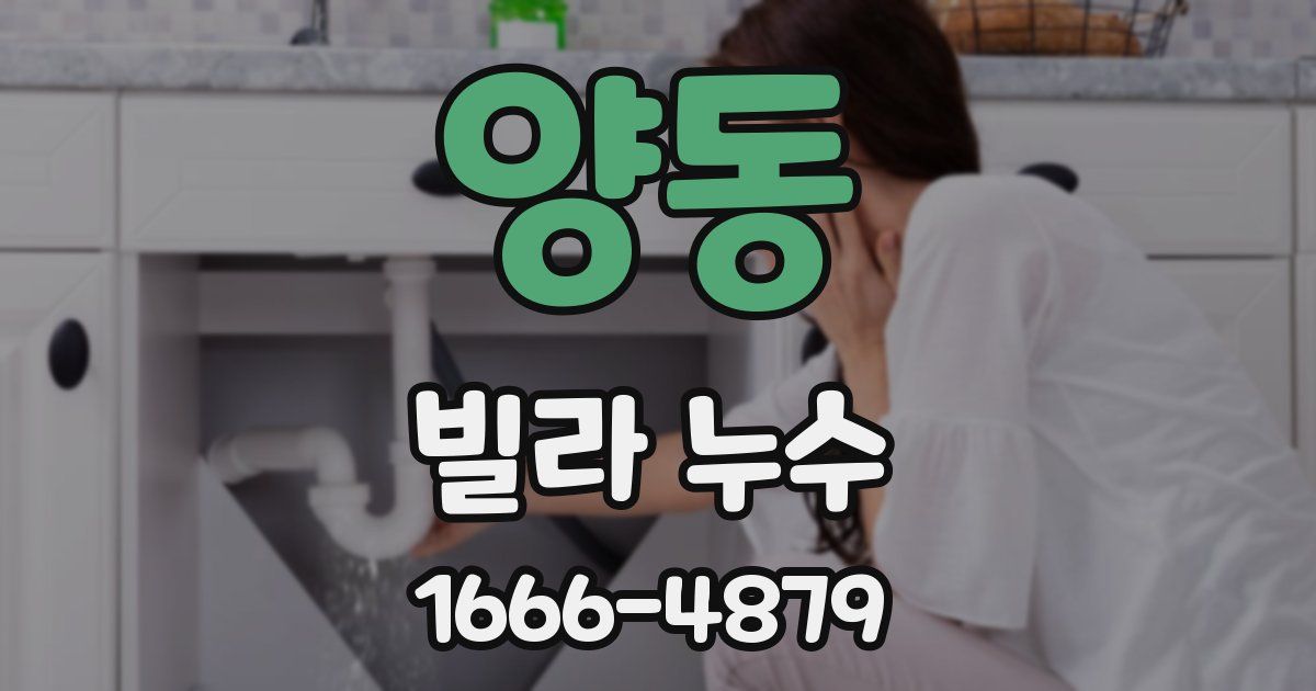 양동 빌라 누수